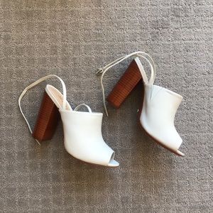 High heeled mules by Schultz.